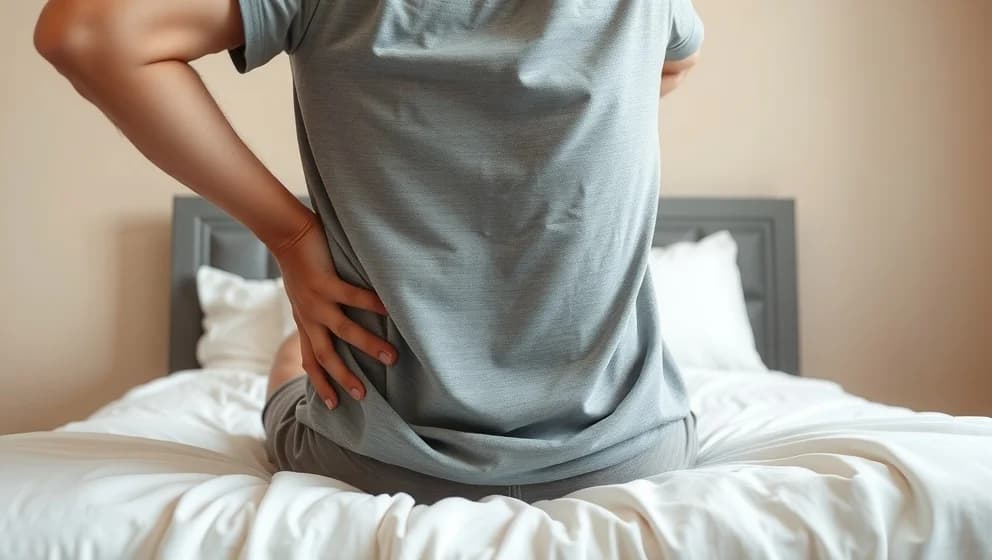 Ont i ryggen höger sida långt ner