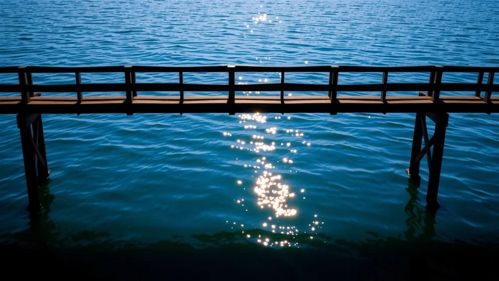 Vad går över vatten utan att röra sig